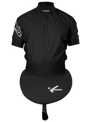 HIKO TOPDECK FRONT VIEW IN BLACK WITH WHITE LOGO