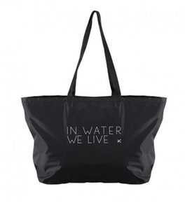 HIKO CARRY BAG 60L IN BLACK WITH IN WATER WE LIVE LOGO